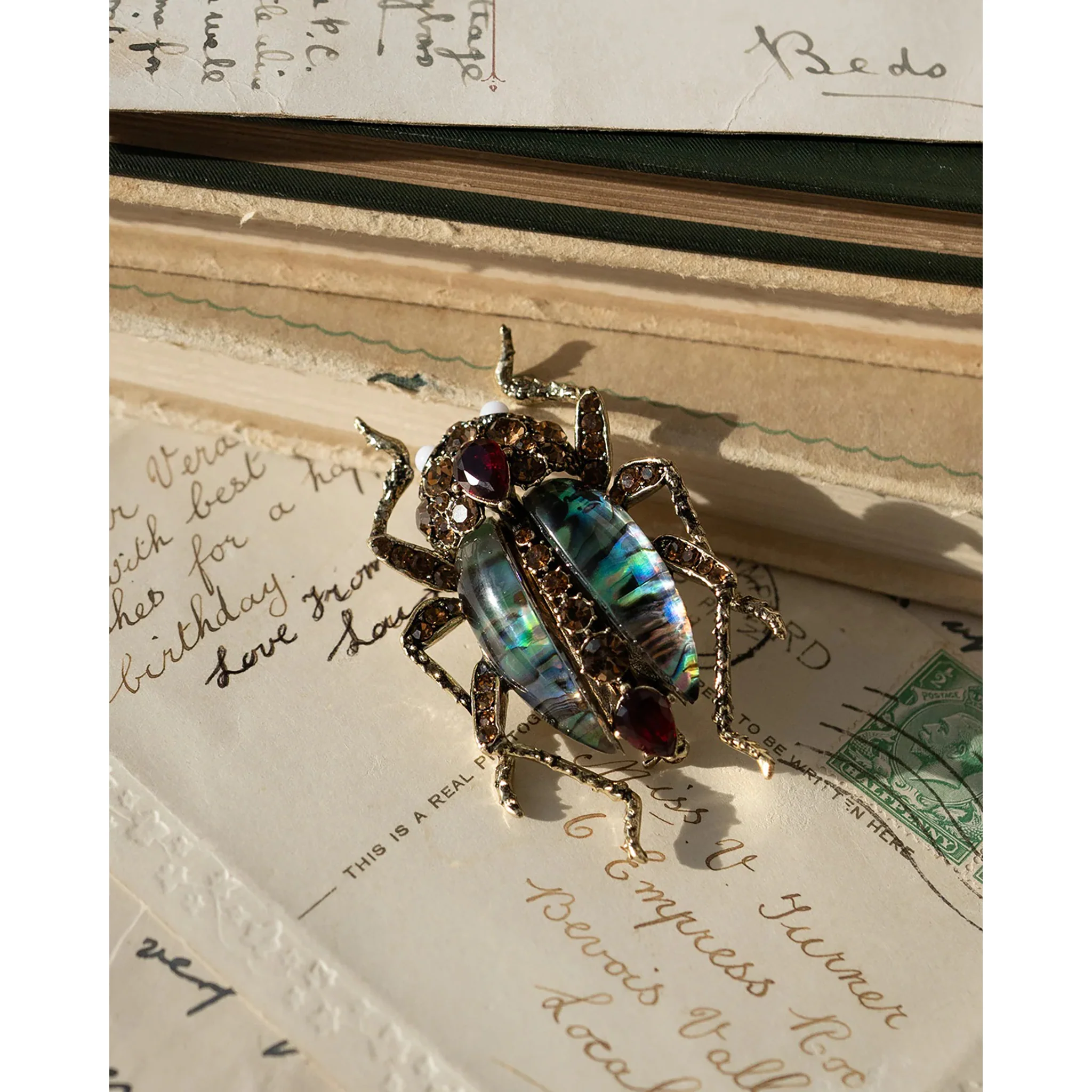 Bejeweled Beetle Brooch - Image 4