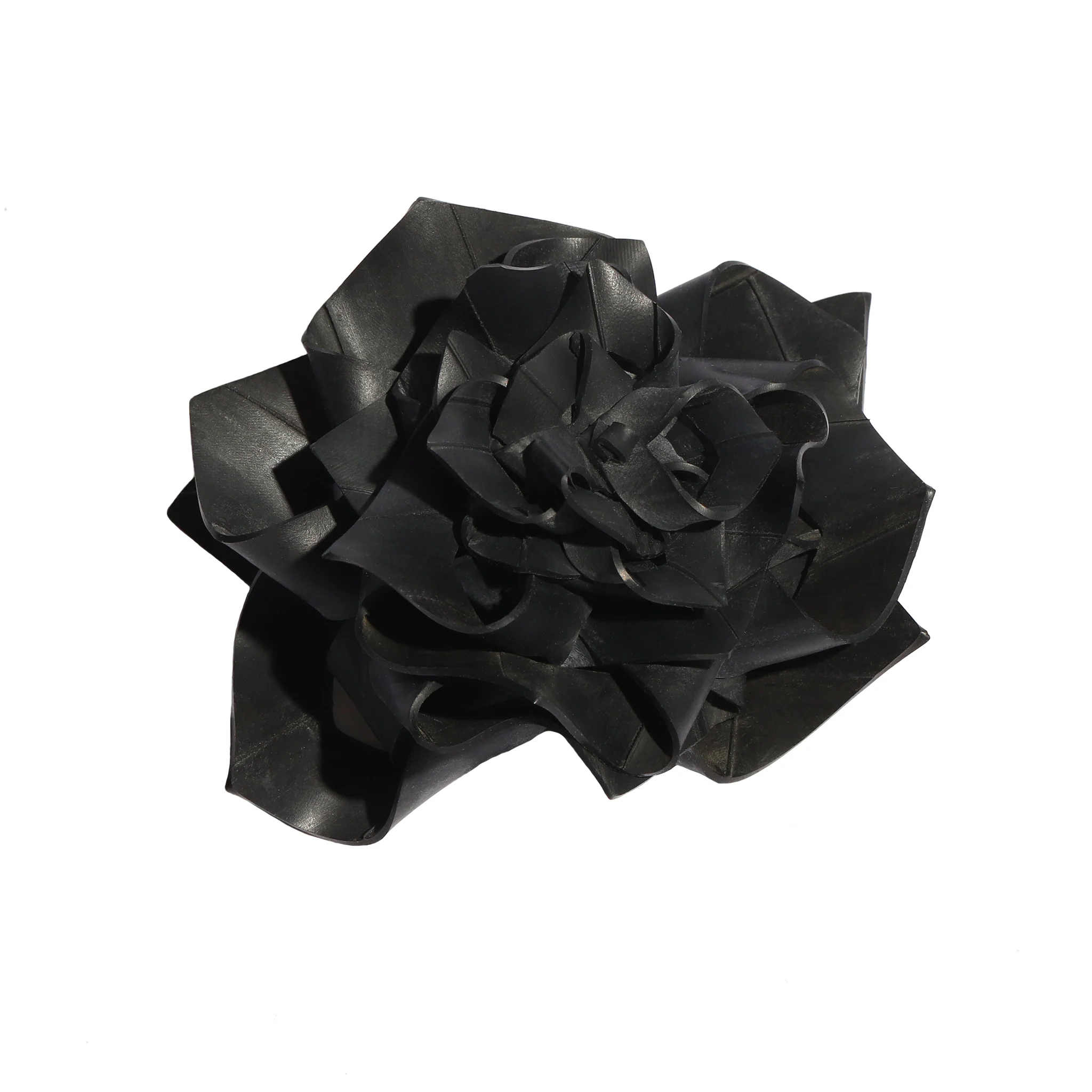 Upcycled Rubber Corsage Brooch