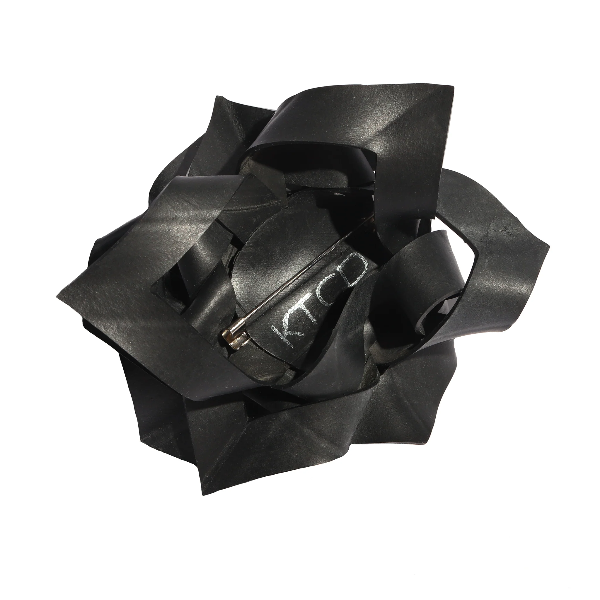 Upcycled Rubber Corsage Brooch - Image 2