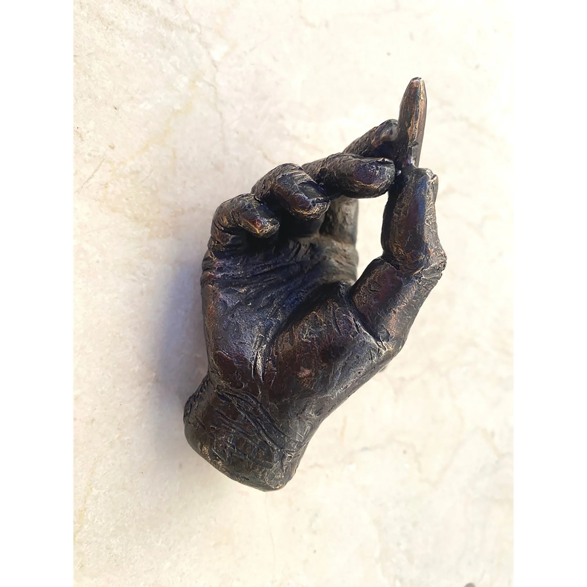 Bronze Hand and Pencil - Image 4