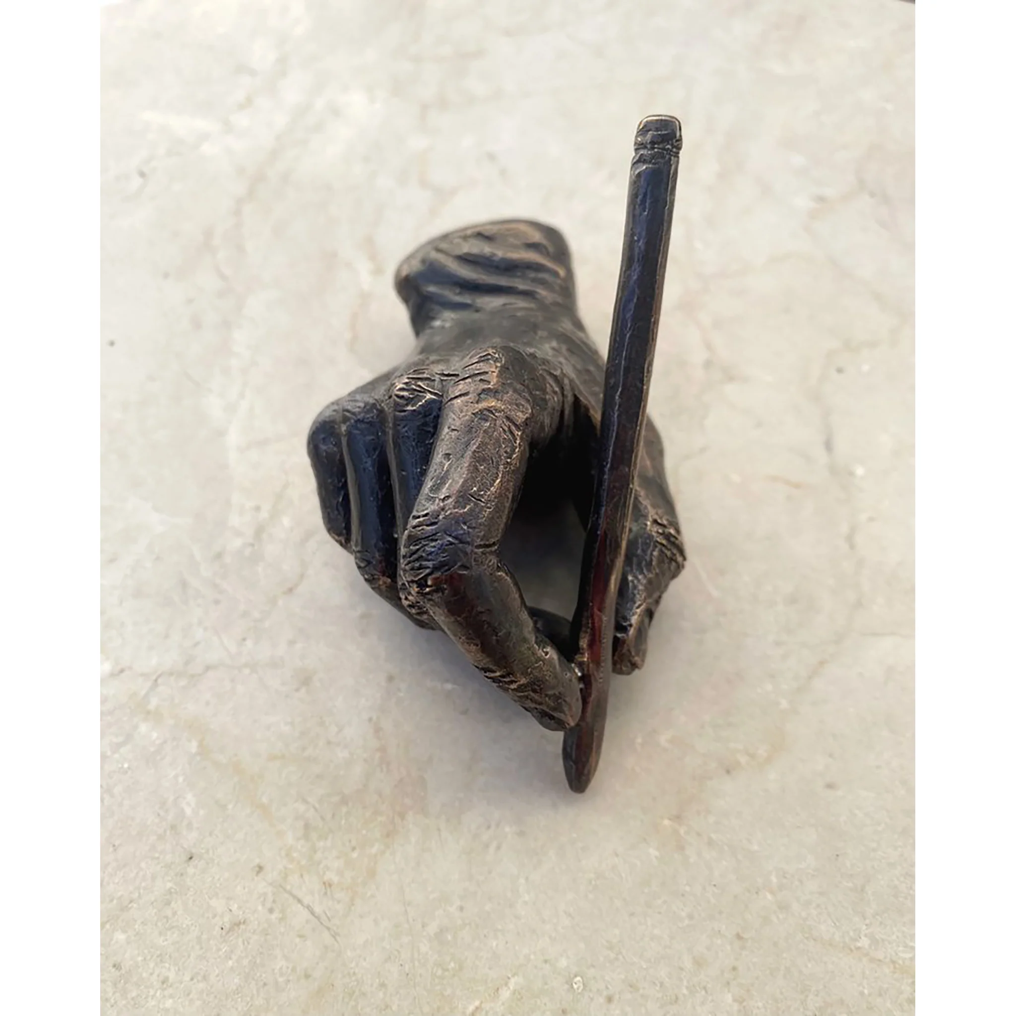 Bronze Hand and Pencil - Image 5