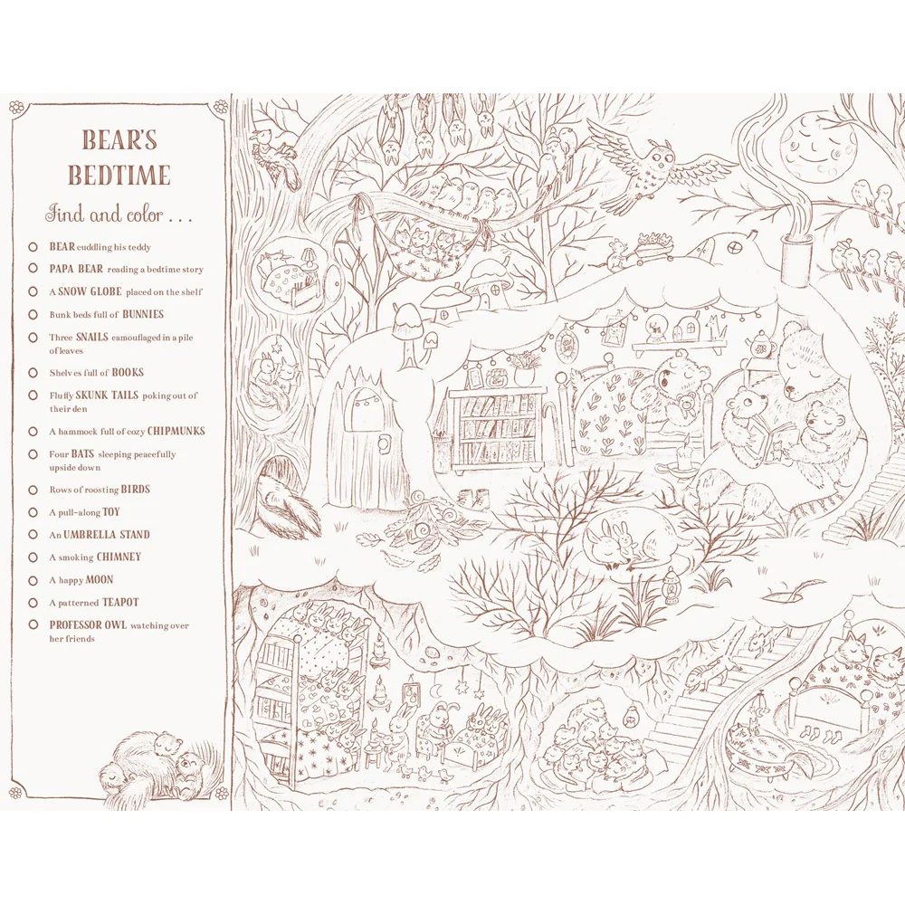 Brown Bear Wood: A Search-and-Find Coloring Book - Image 4