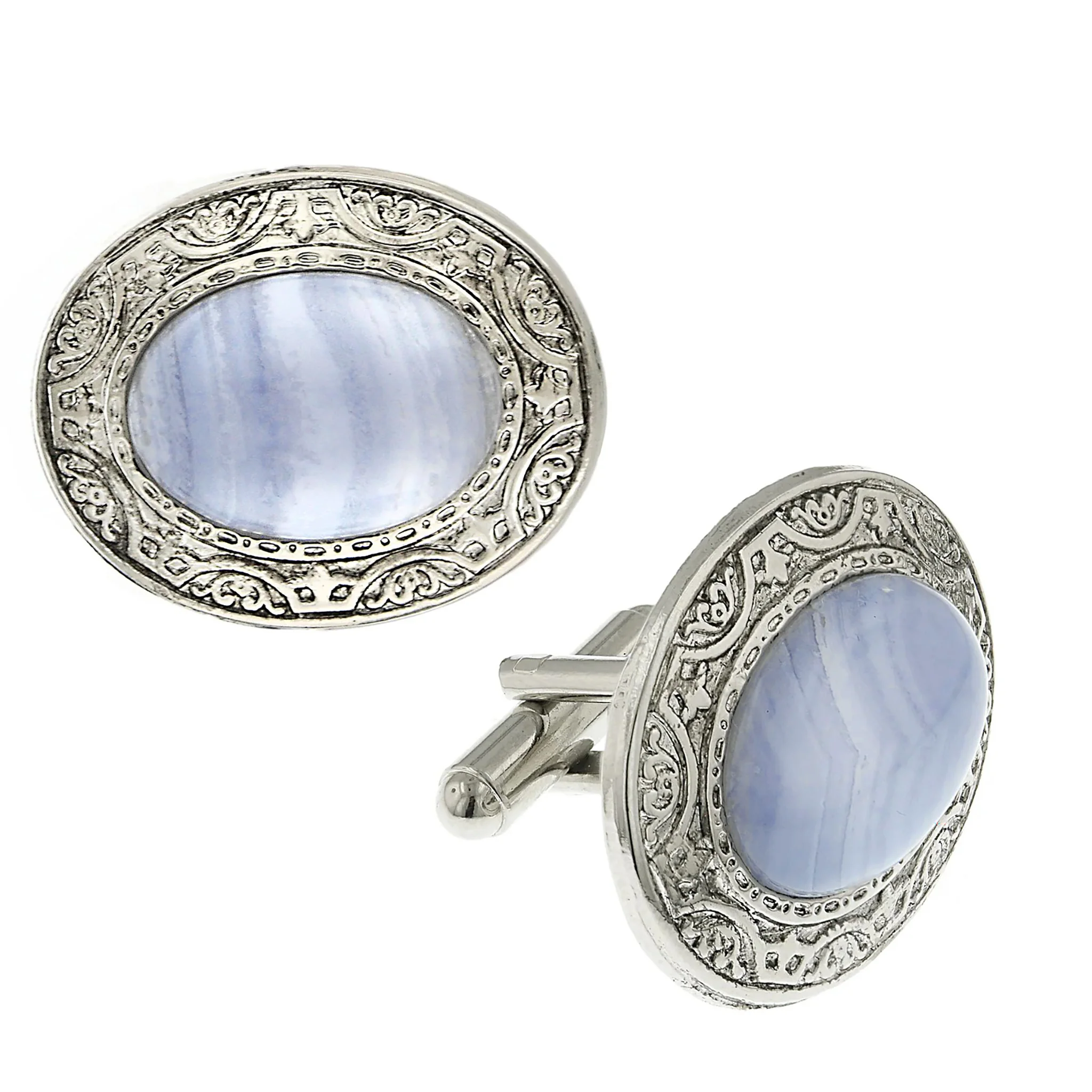 Agate Blue Cuff Links