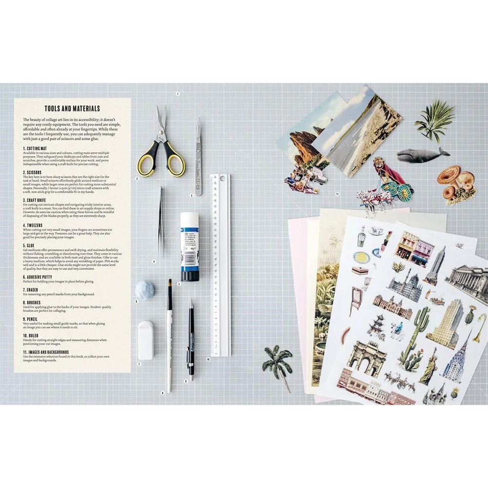 Cut Up This Book and Create Your Own Extraordinary Places: Over 1,000 Collage Images - Image 2