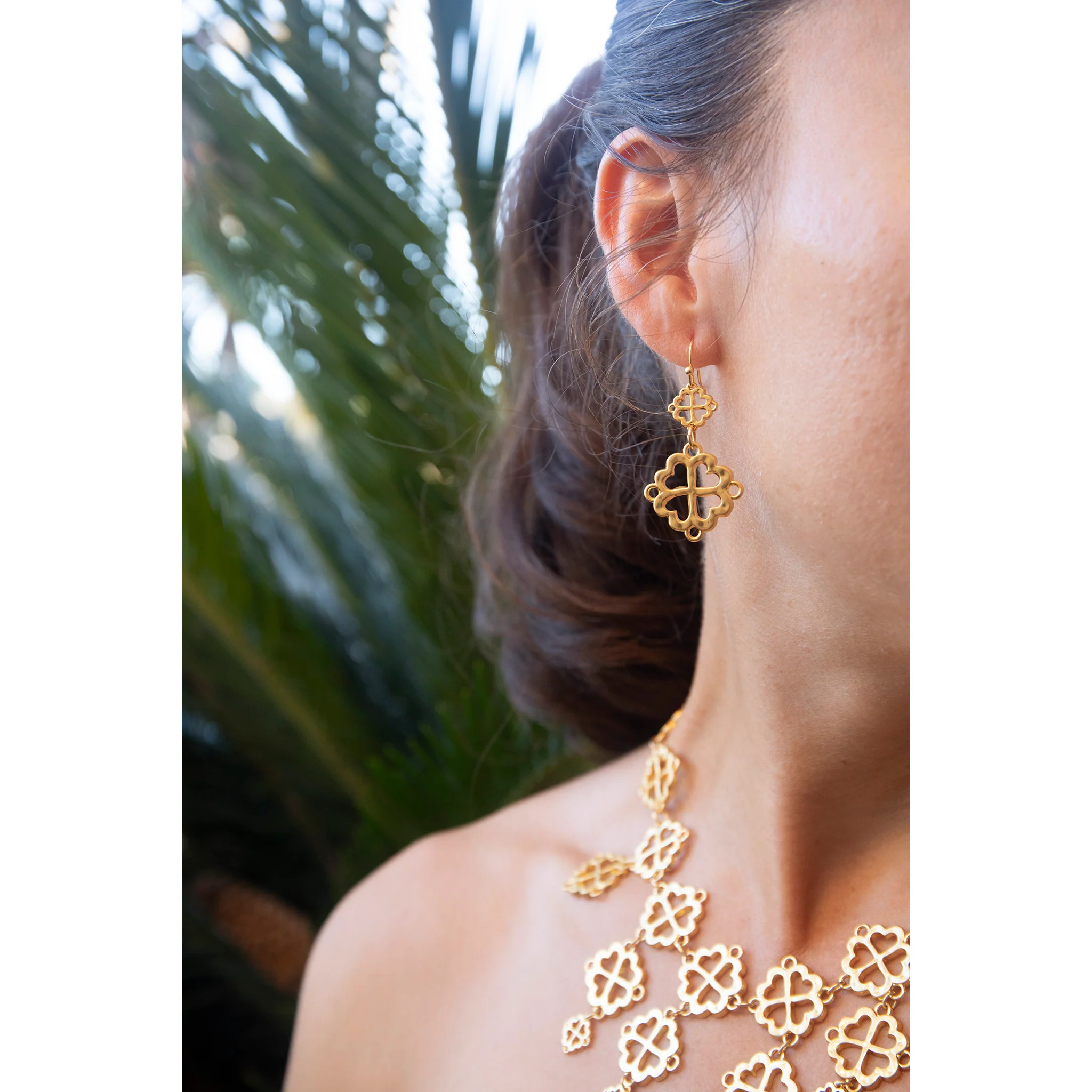 Bactrian Dual Pendant Earrings - Image 2