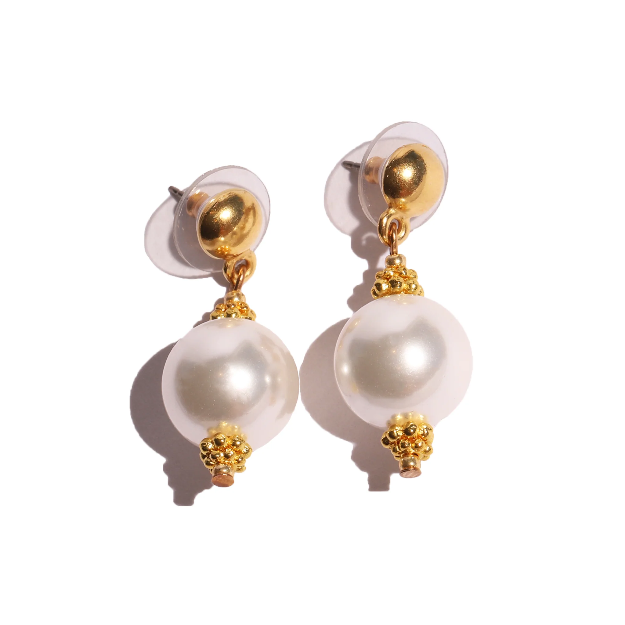 Classical Pearl Drop Post Earrings