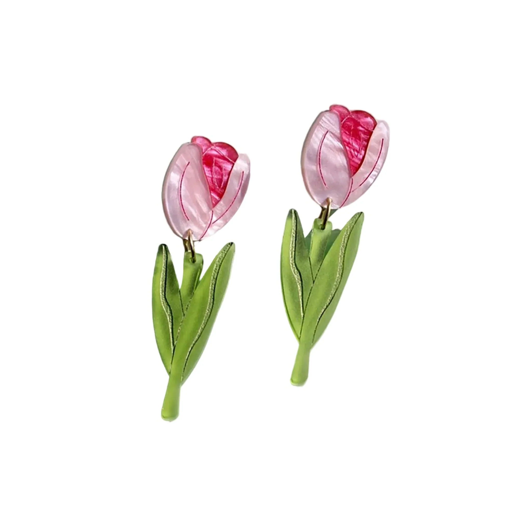 Acrylic Tulip Earring