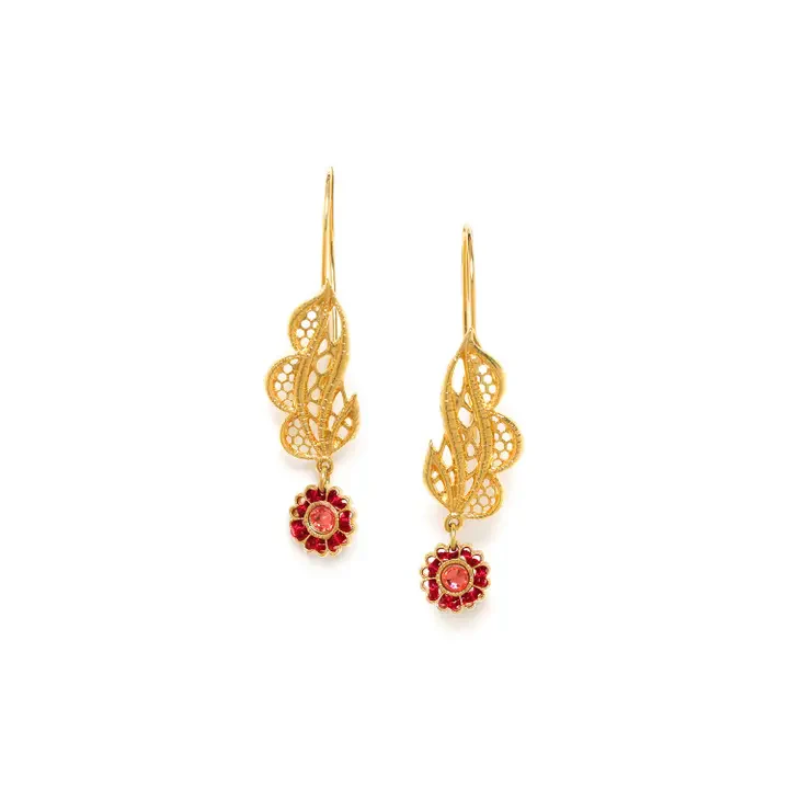 Appoline Golden Flower Earrings