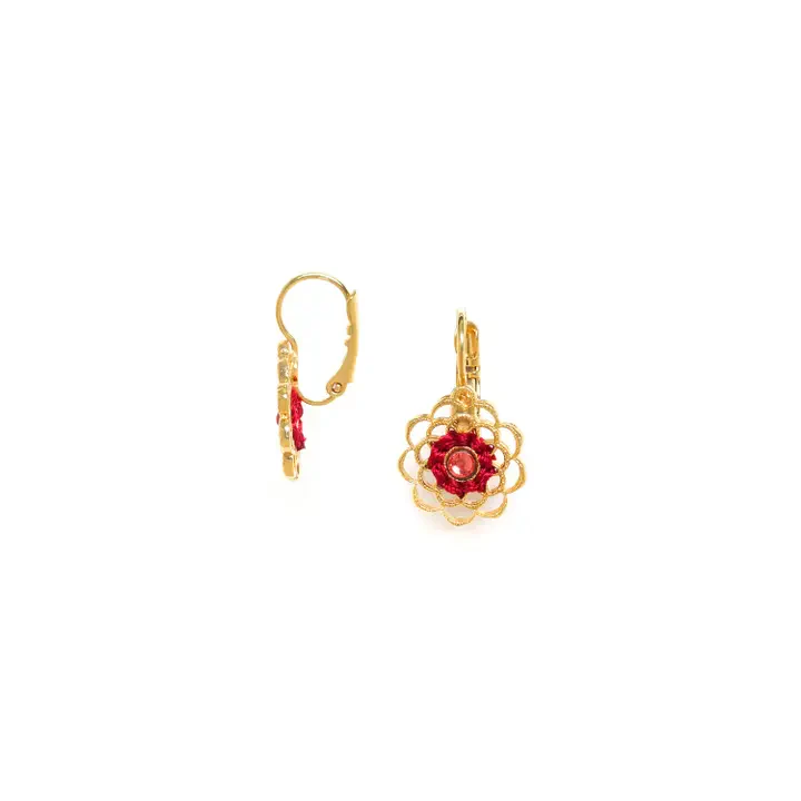 Appoline Golden Flower Small Earrings - Image 3
