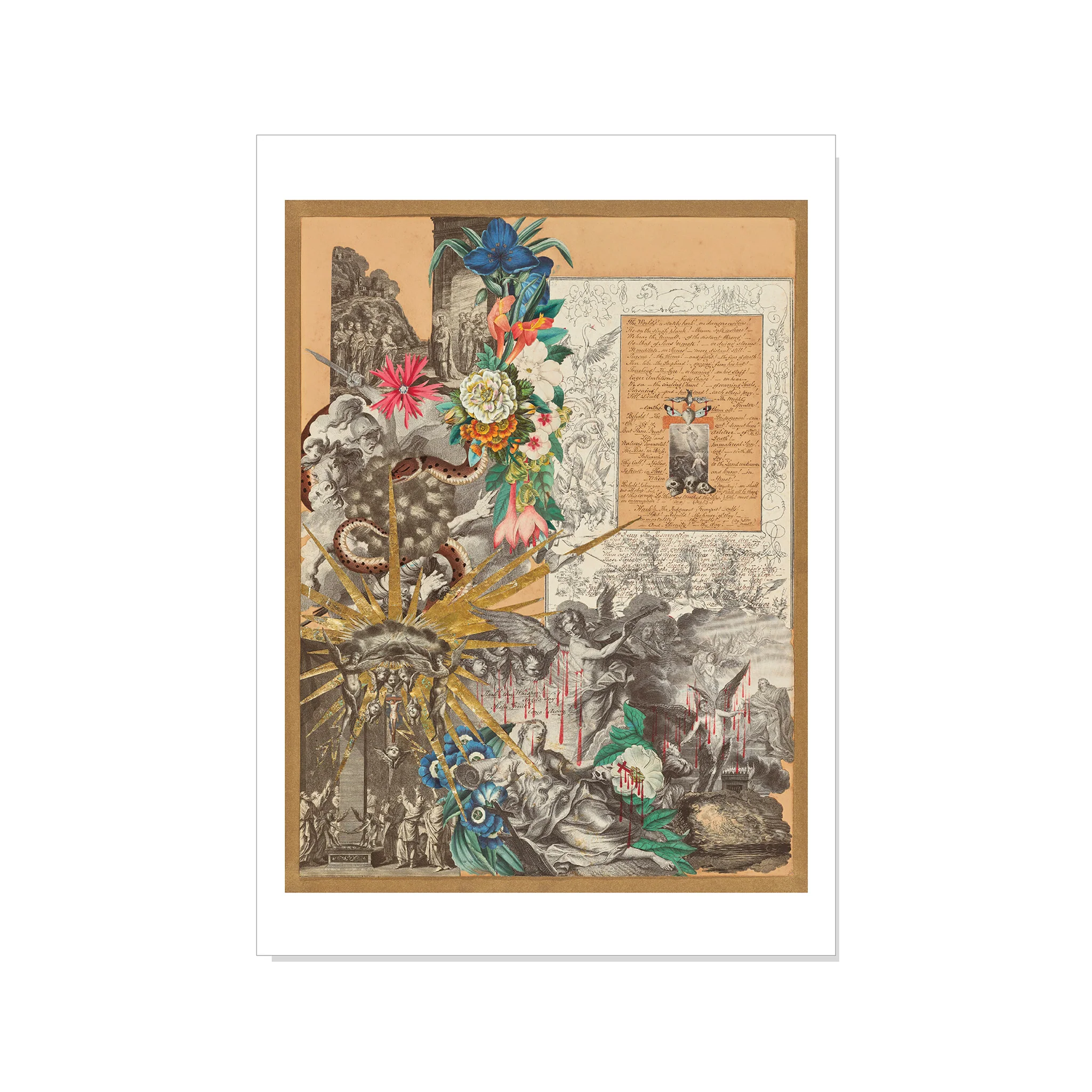 Garland - Collage - Postcard