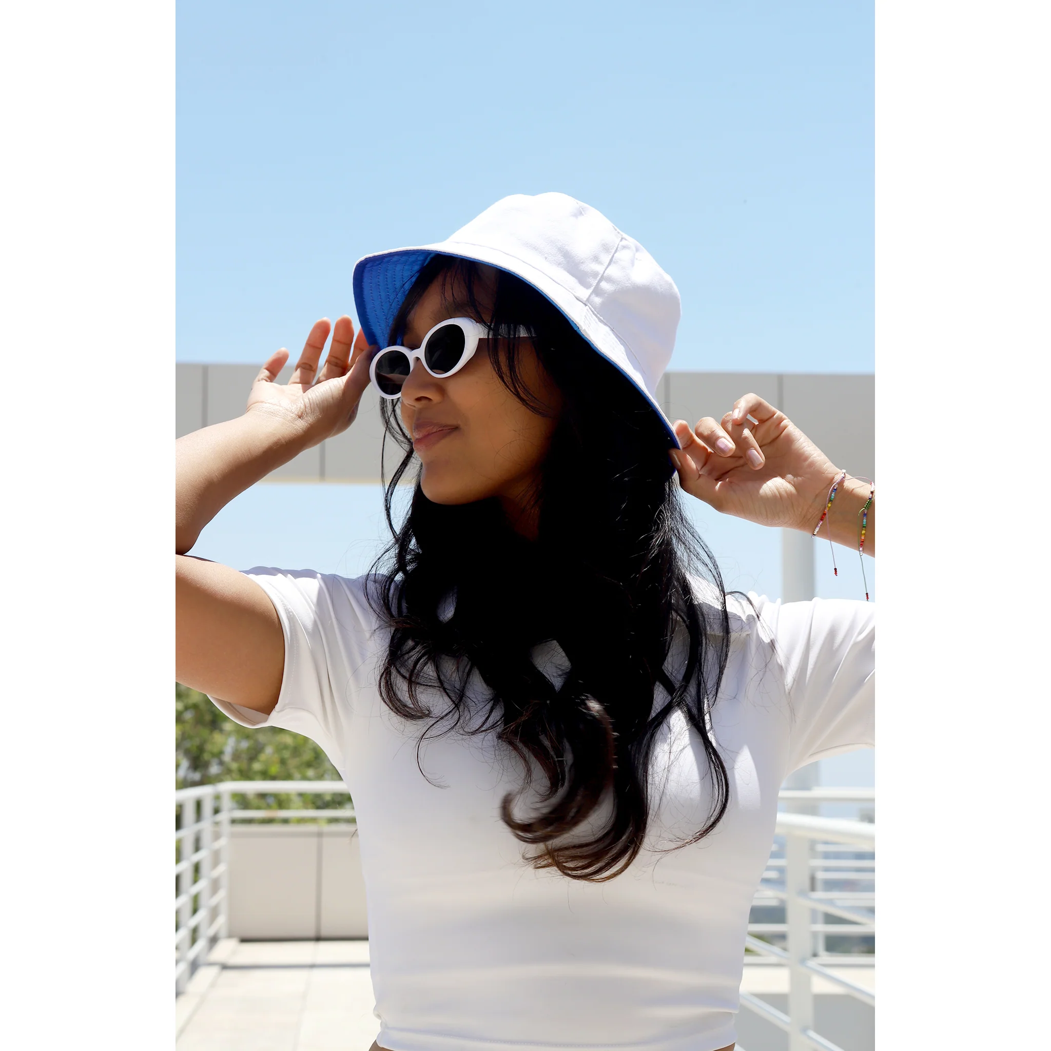 Getty Embroidered Bucket Hat - Reversible - Image 3