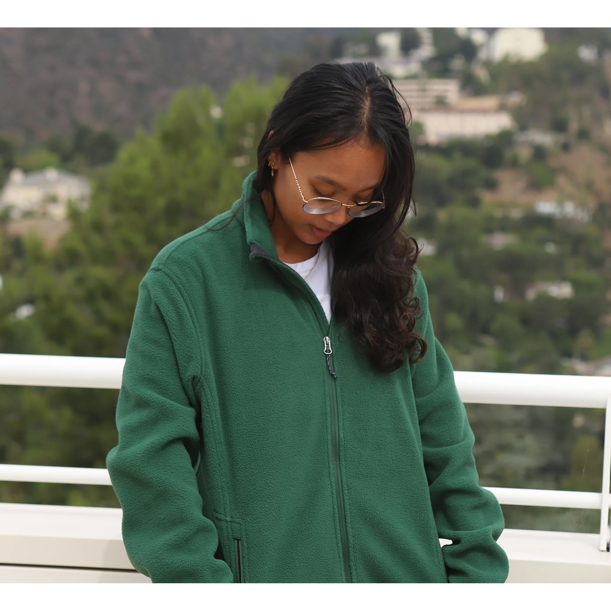 Getty Villa Museum Logo Fleece Jacket - Image 3