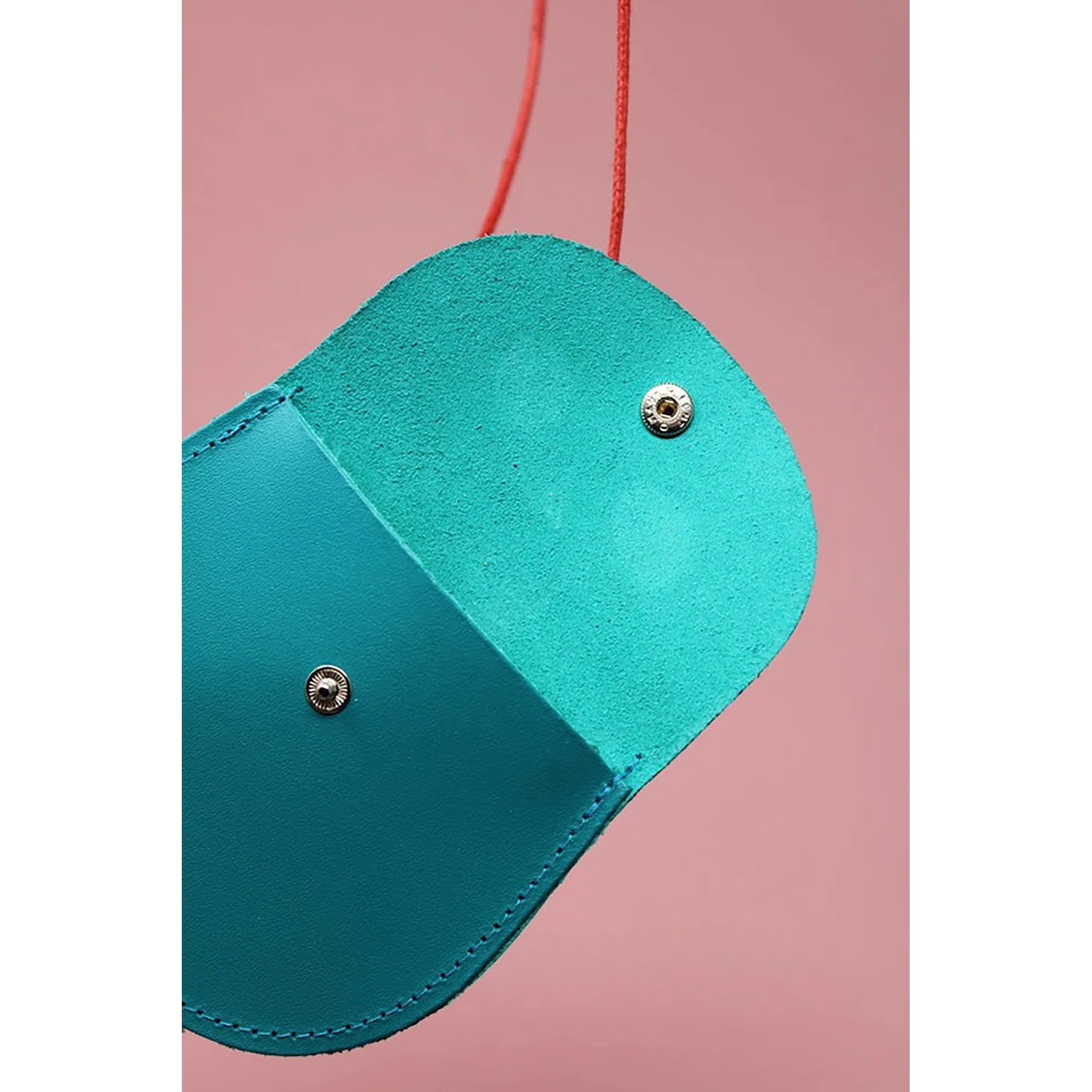 Googly Eye Mini String Purse - Turquoise - Image 2