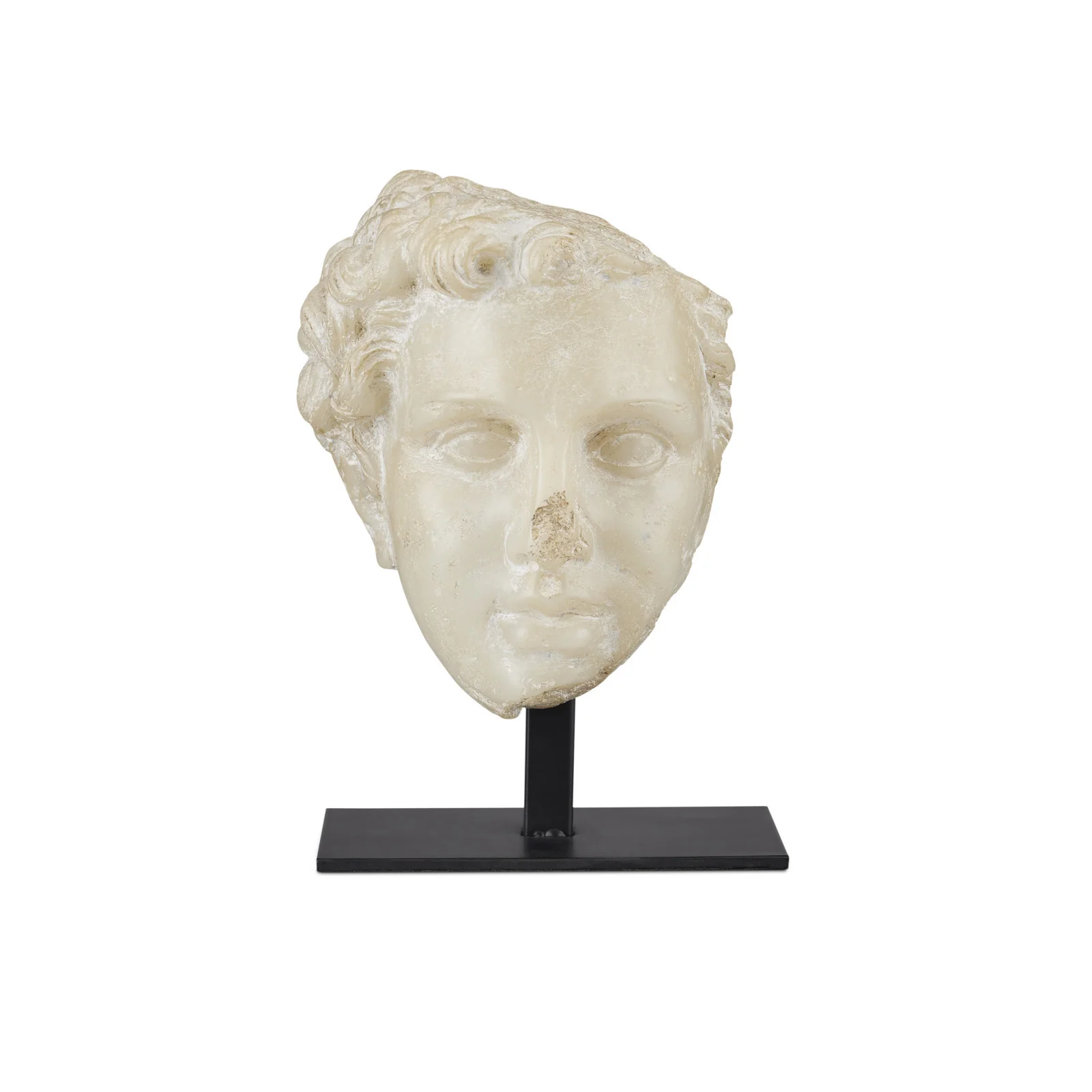 Greek Princess Head Fragment Sculpture
