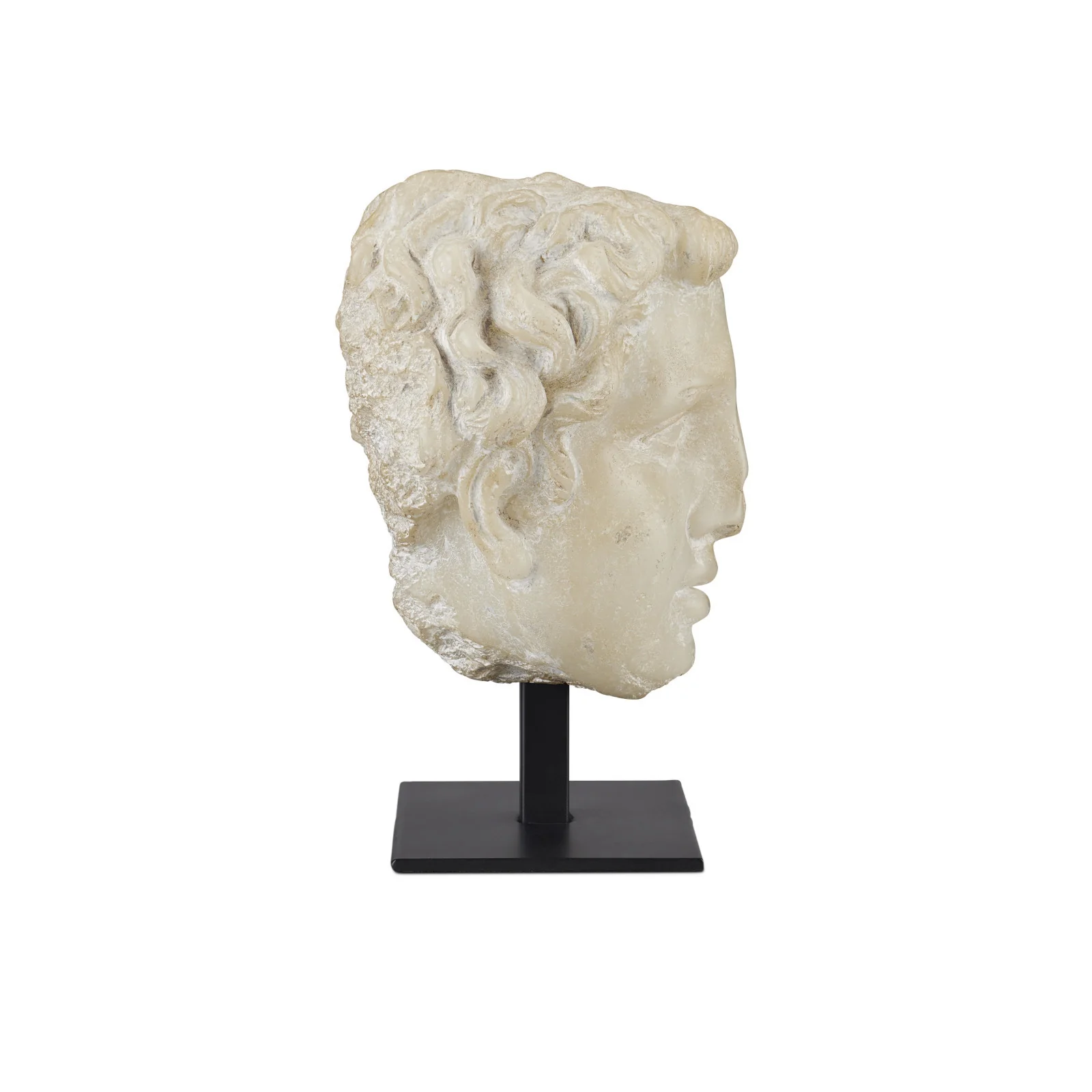Greek Princess Head Fragment Sculpture - Image 3