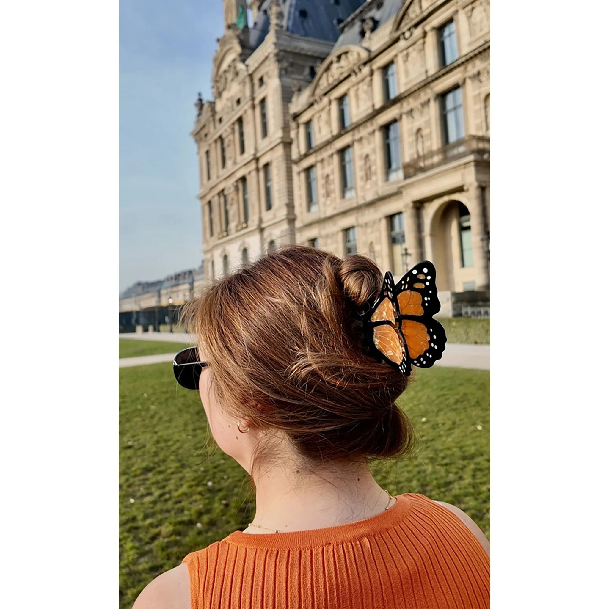 Monarch Butterfly Hair Clip - Image 2