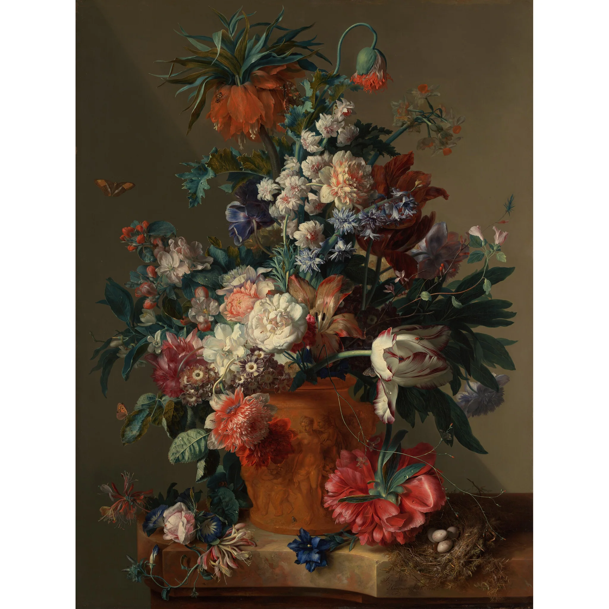 Van Huysum Vase of Flowers Watch with Rose Gold Band - Image 6