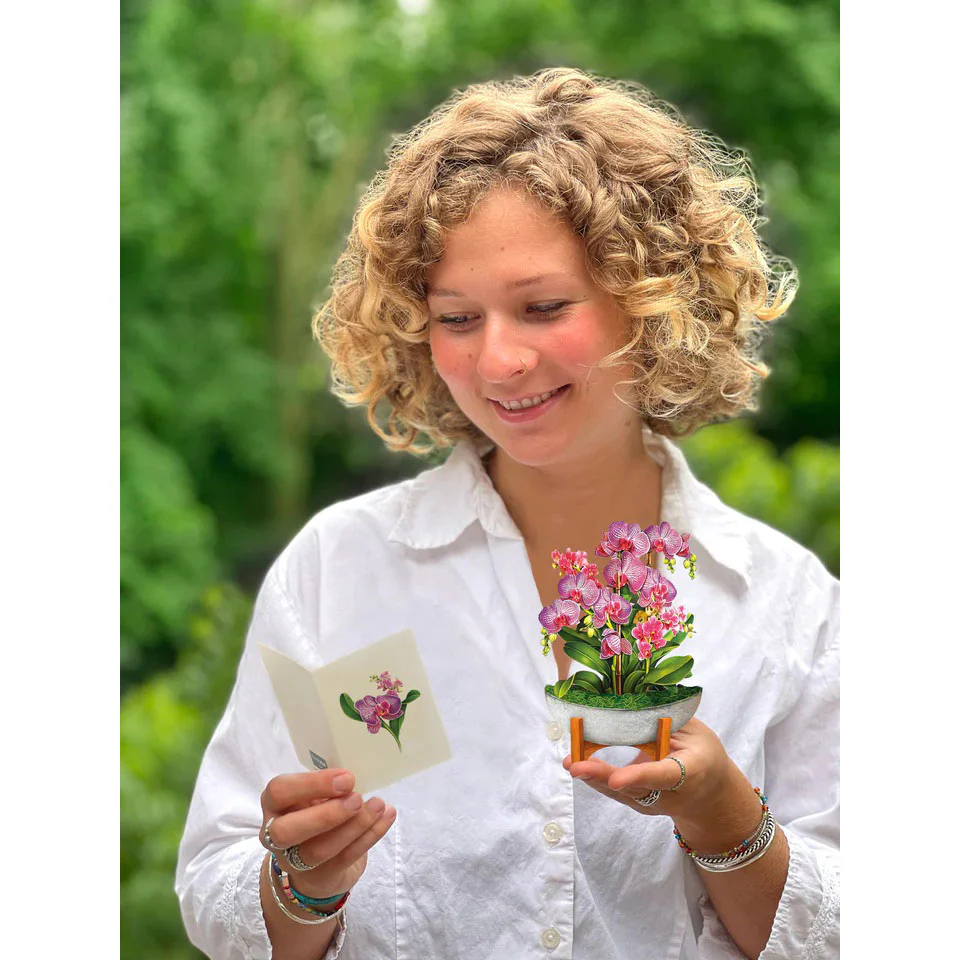 Mini Orchid Oasis Pop-up Notecard - Image 4