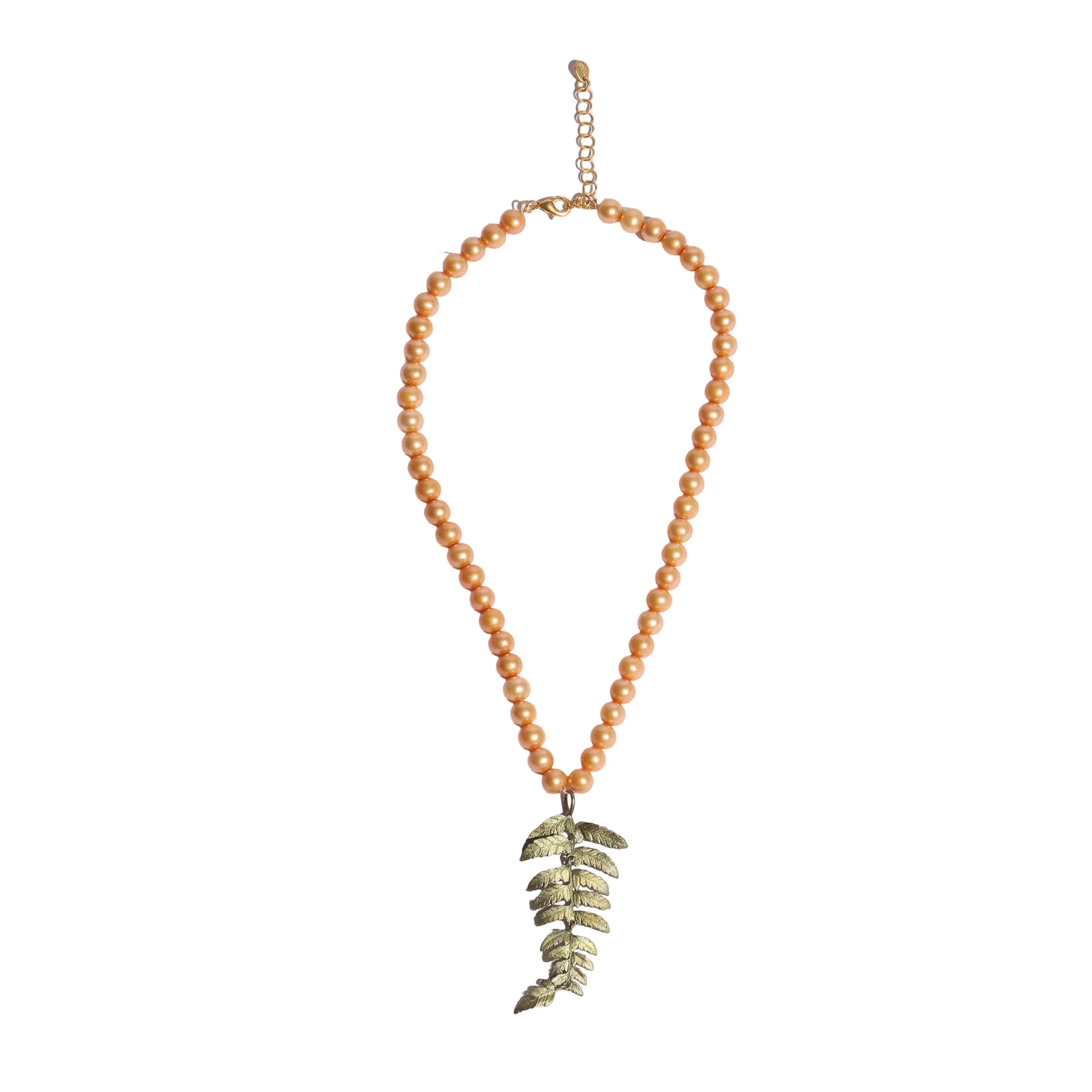 Freshwater Pearl Fern Necklace - Image 2