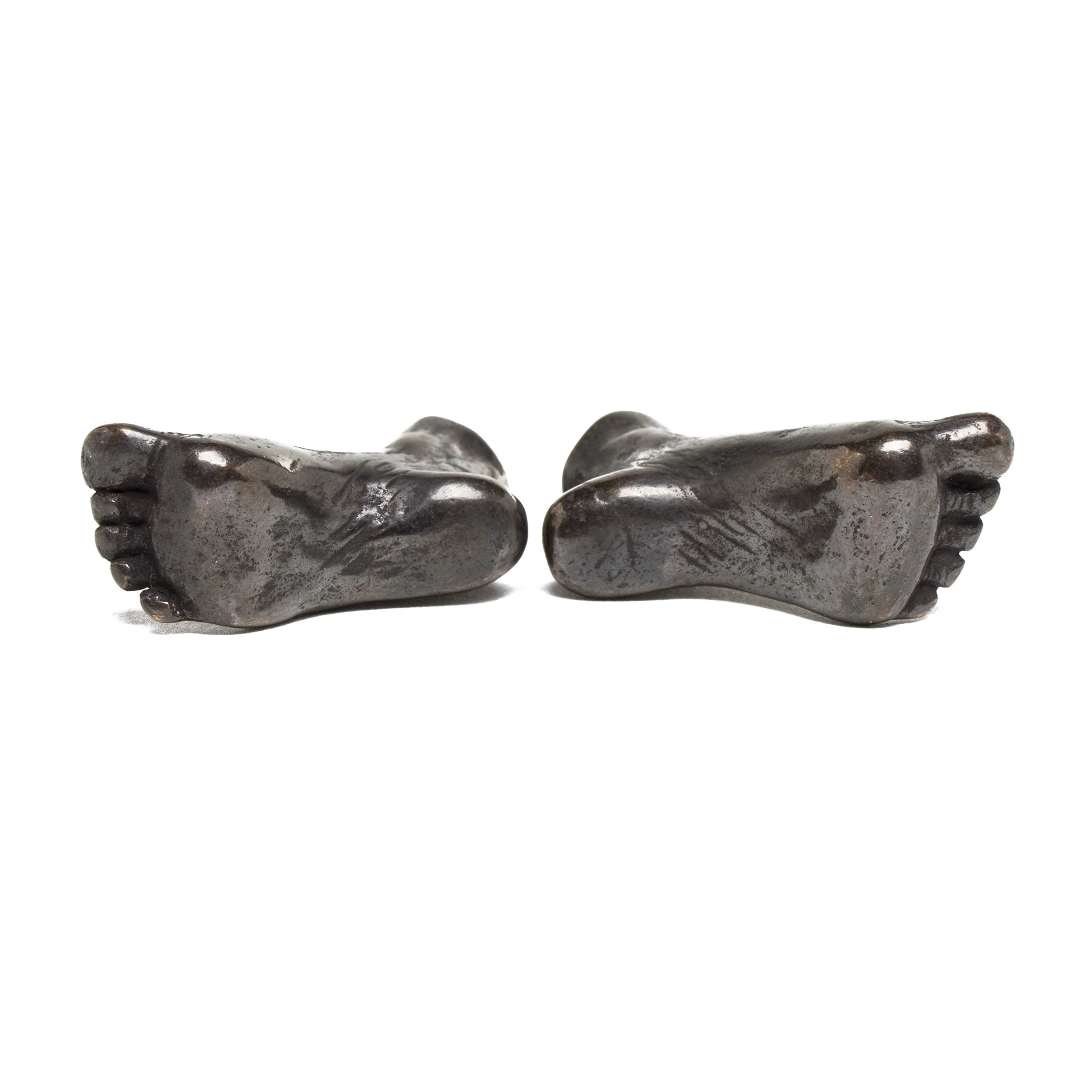 Pair of Miniature Cast Bronze Arched Feet - Image 3
