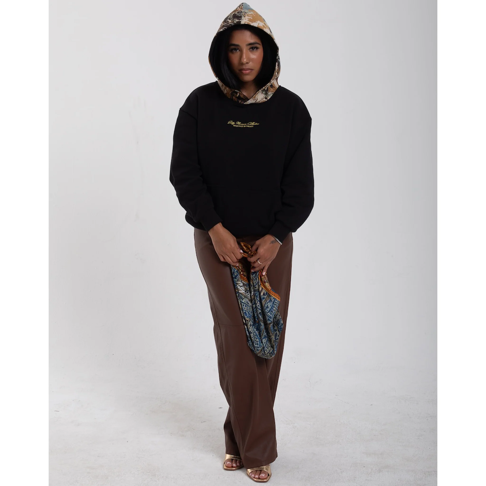 Psyche at the Basketmakers Jacquard Tapestry Hoodie - Black - Image 10