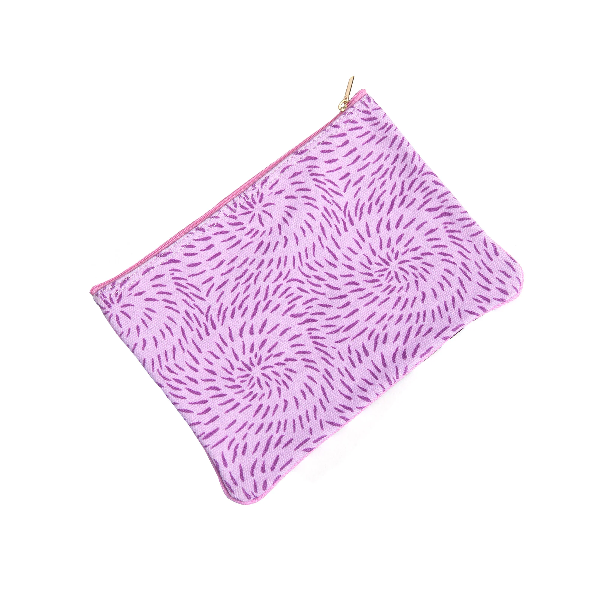 Purrquoise Cotton Zippered Pouch - Image 2