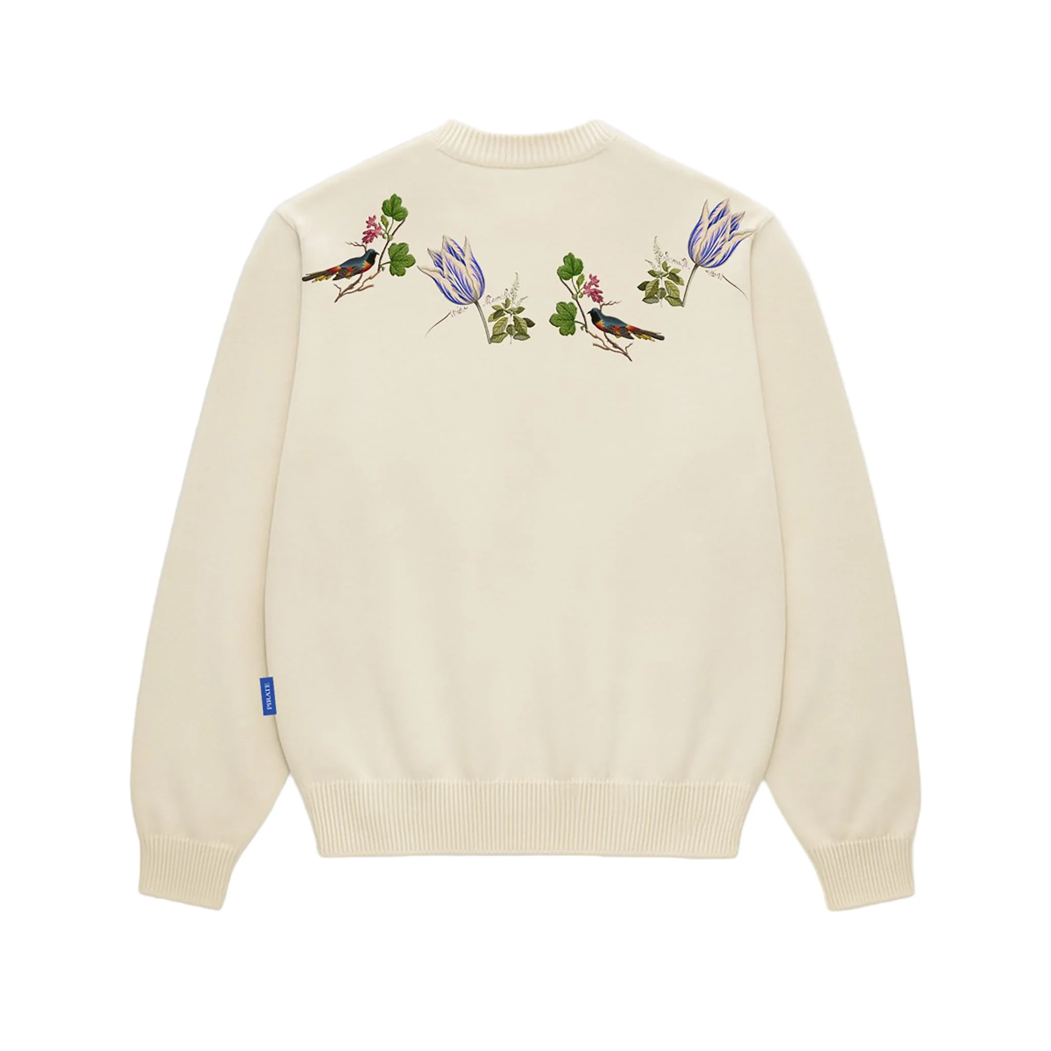 Witte Marvelje Knitted Embroidery Crewneck - Cream - Image 2