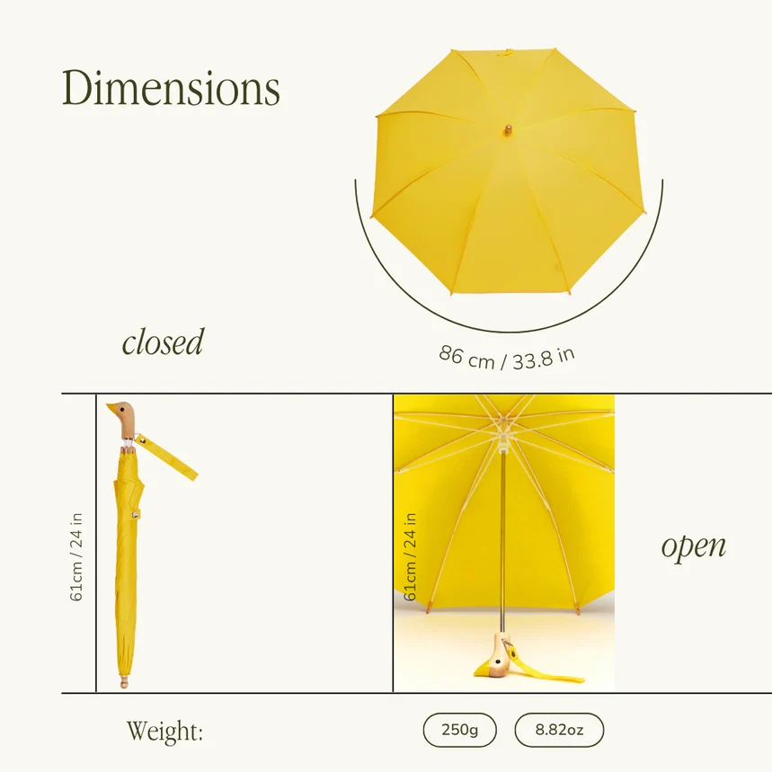 Yellow Duckling Kids Umbrella - Image 5